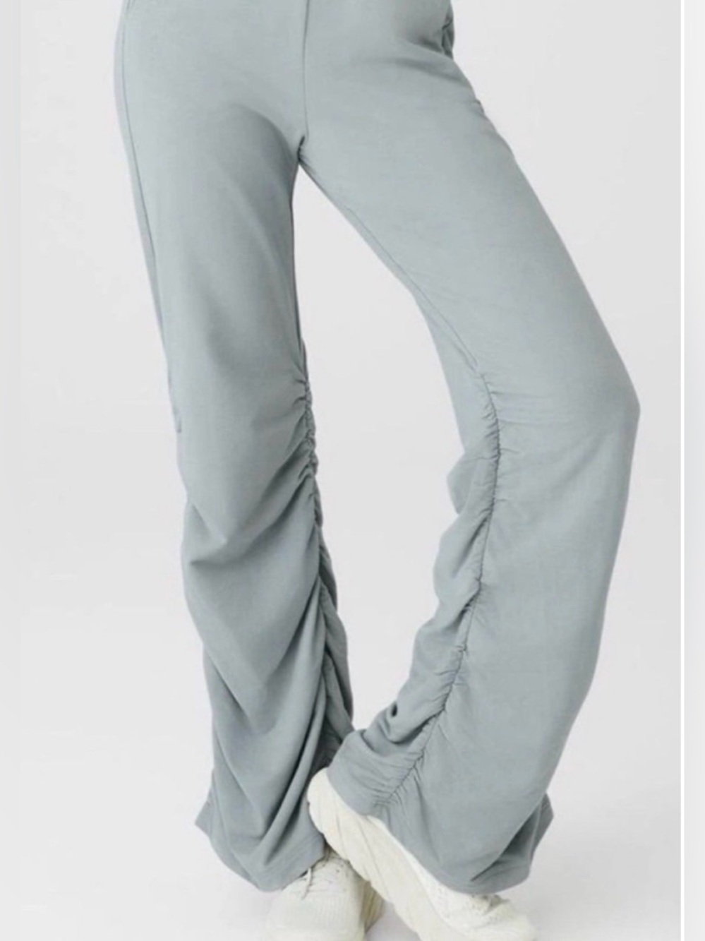 ALO Yoga Ruched Soft Sculpt Pants in Cosmic Grey size Medium